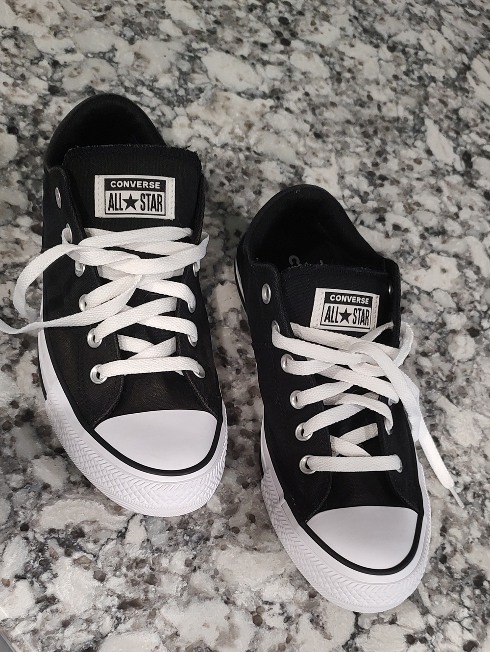 Converse Black and White Low Top Sneakers